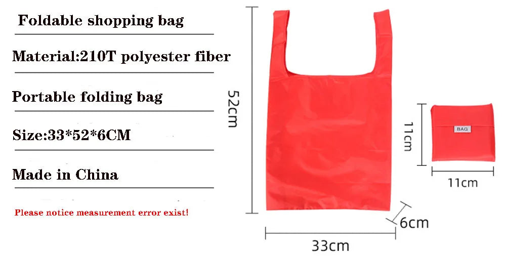 Reusable Eco Shopping Bag – Foldable Shoulder Tote