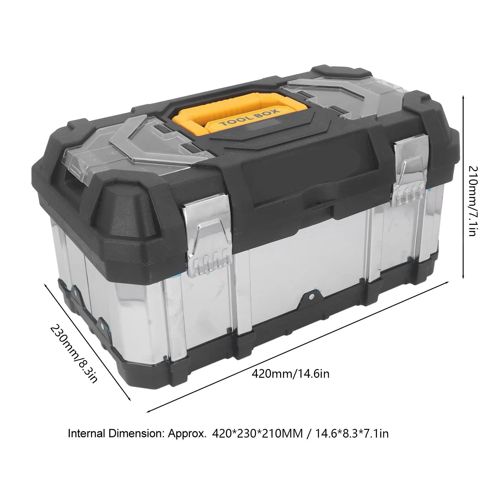 Portable Stainless Steel Tool Box – Multifunction Organizer