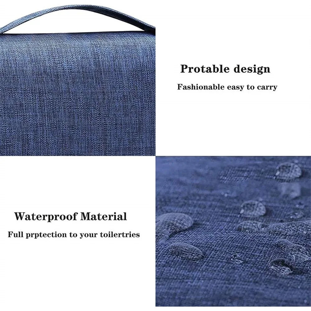 Portable Hanging Toiletry Bag – Waterproof Travel Washbag