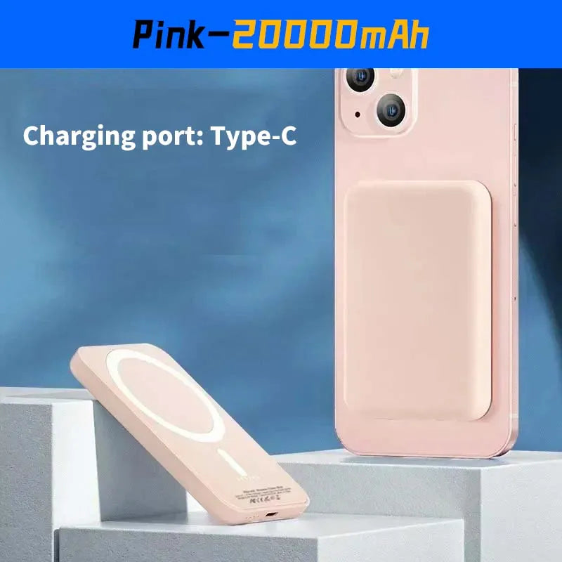 20,000mAh Magnetic Power Bank – 22.5W Wireless Fast Charging