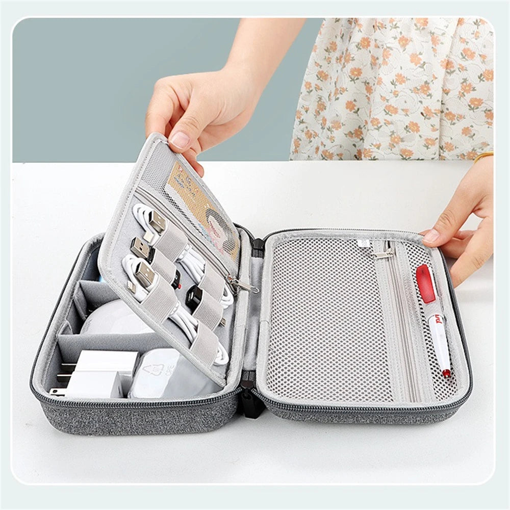 Electronics Accessories Organizer – Large Capacity Travel Case