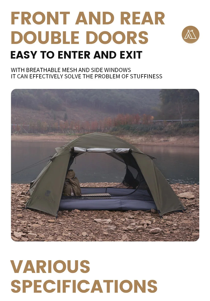 Camping Backpacking Tent – Waterproof & Sun-Proof Shelter