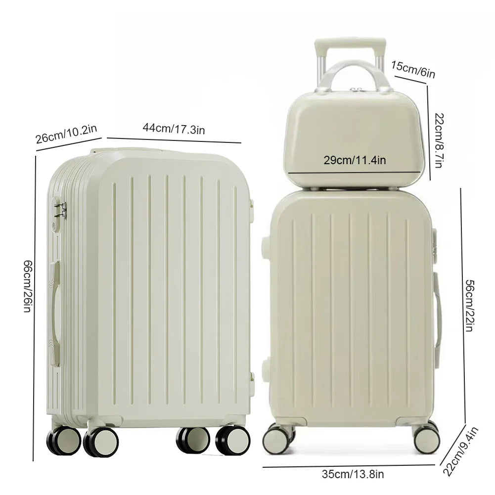 3-Piece Spinner Luggage Set – TSA-Approved Travel Cases