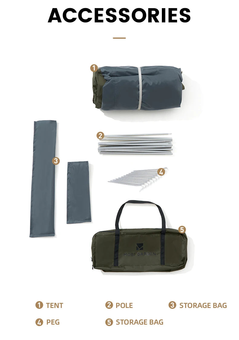 Camping Backpacking Tent – Waterproof & Sun-Proof Shelter