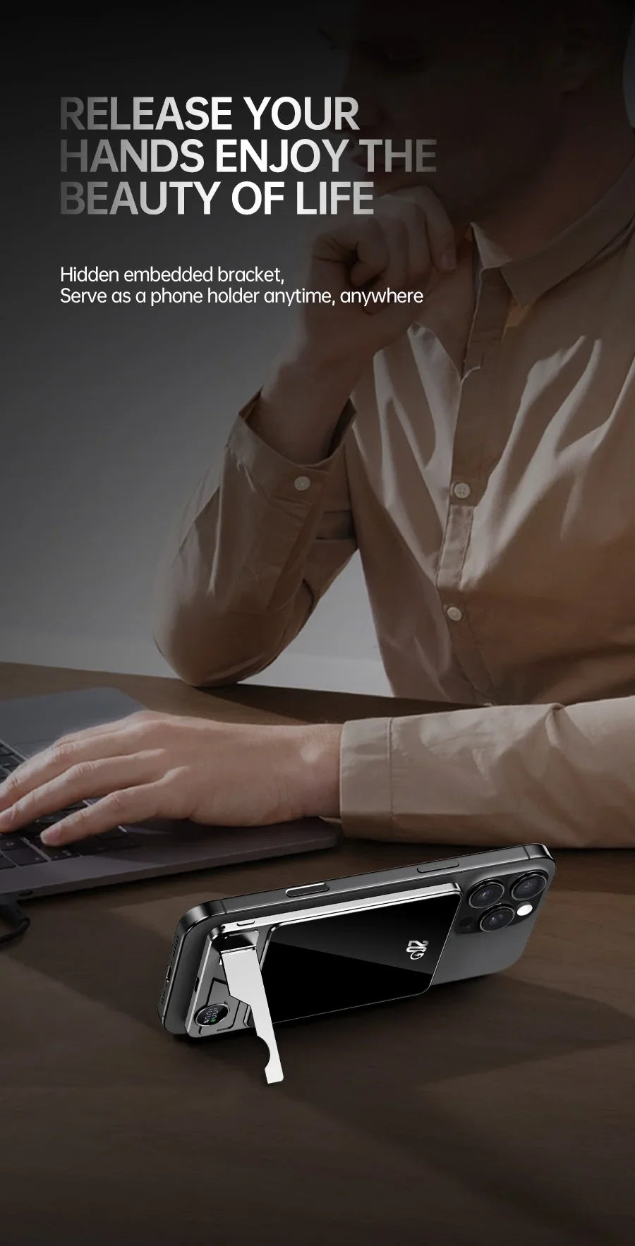 10000mAh MagSafe Magnetic Power Bank – 20W Wireless Fast Charging