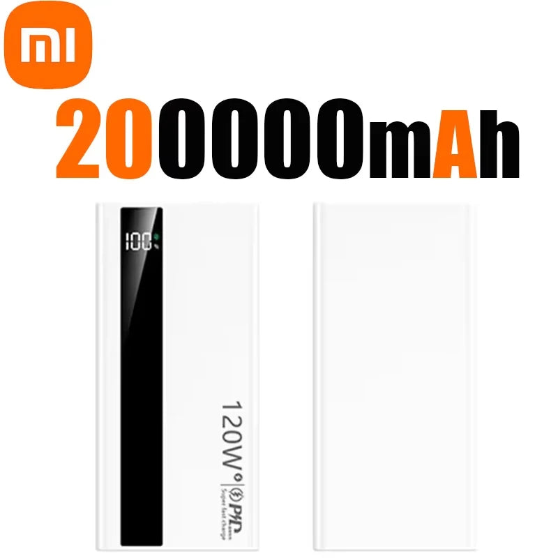 120W 500,000mAh High-Capacity Power Bank – Super Fast Charging