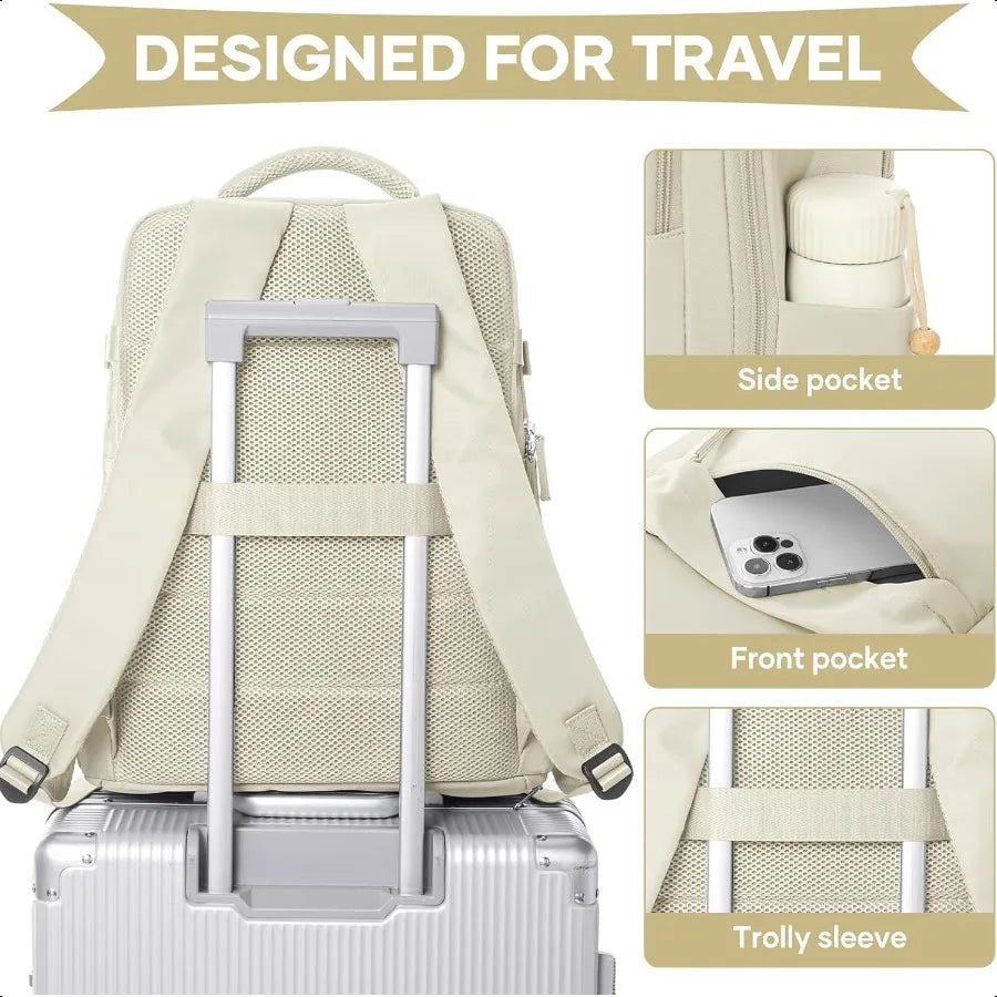 WONHOX Large Travel Backpack – Carry-On Laptop Bag