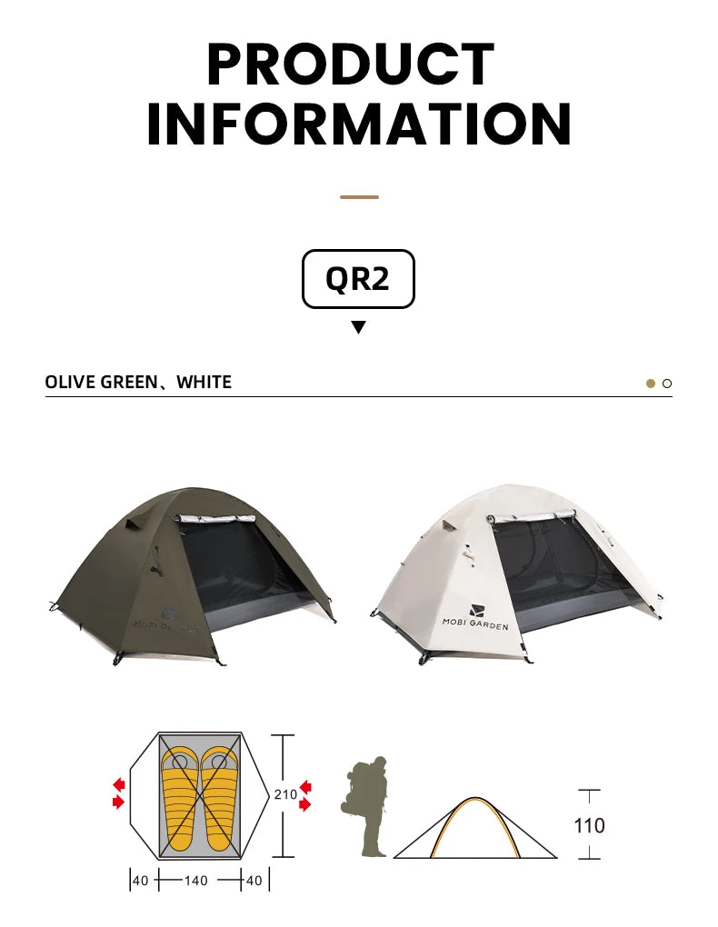Camping Backpacking Tent – Waterproof & Sun-Proof Shelter