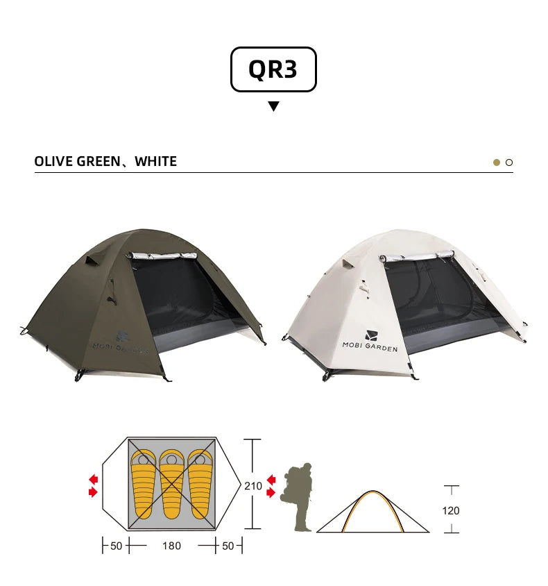 Camping Backpacking Tent – Waterproof & Sun-Proof Shelter
