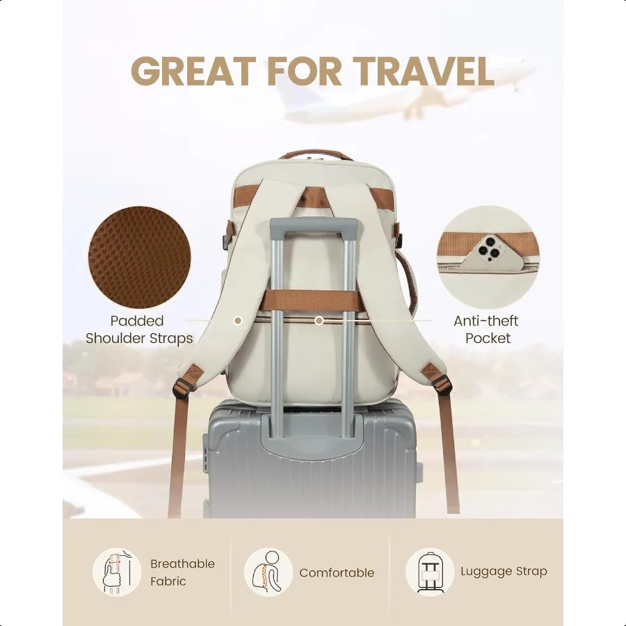 40L Travel Laptop Backpack – Unisex 17.3” Bag