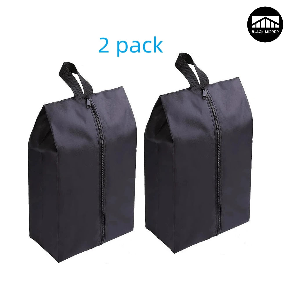 2/4 Pack Portable Waterproof Shoe Bags with Zipper – Travel Organizer