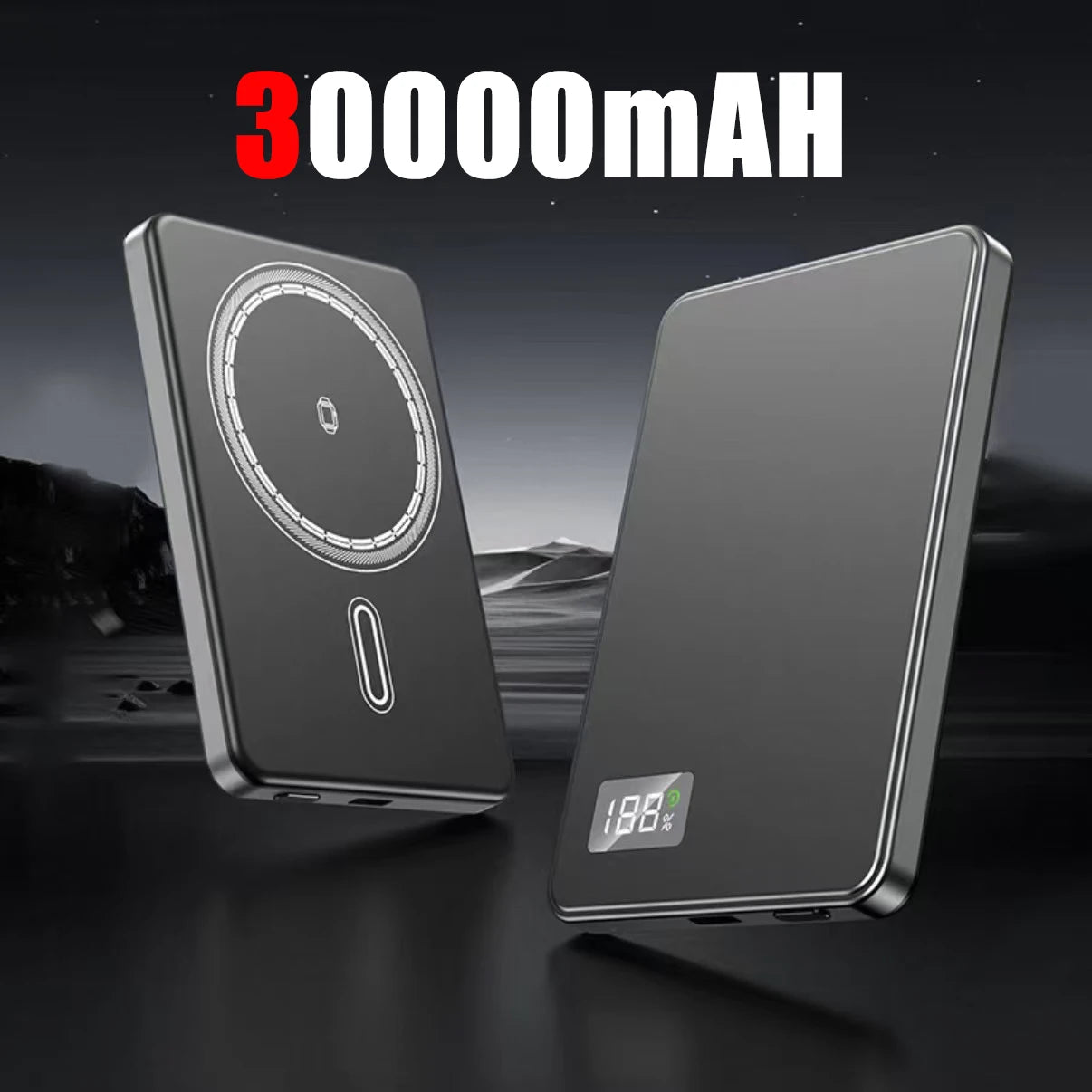 50,000mAh Magnetic Wireless Power Bank – PD 22.5W Fast Charging