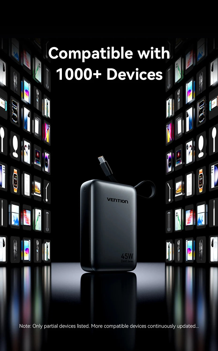 45W 20,000mAh Power Bank – Fast Charging Portable Charger