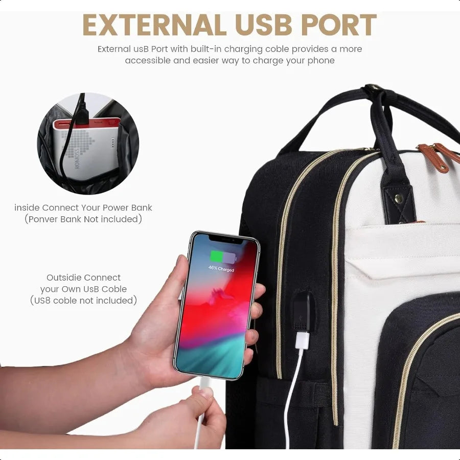 Women’s Laptop Backpack – 15.6” Large Capacity Travel Bag