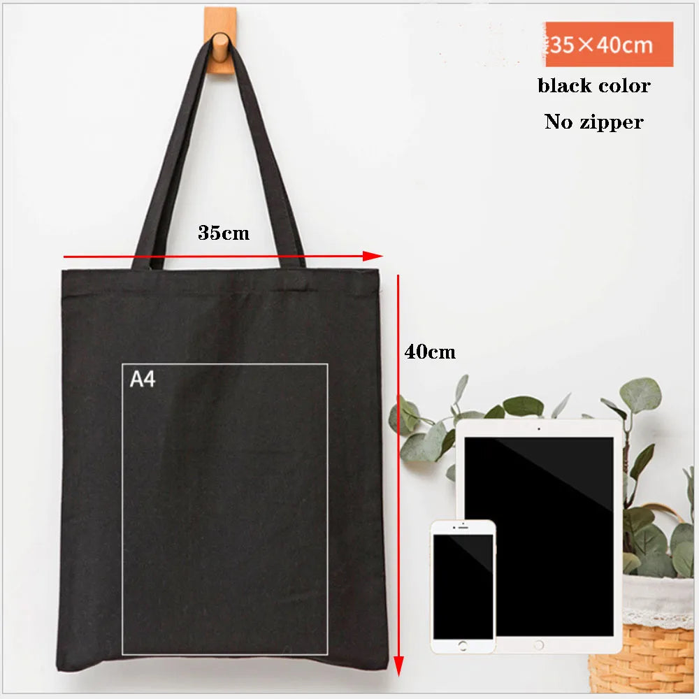 Foldable Canvas Grocery Tote Bag – Eco-Friendly Reusable Shopping Bag