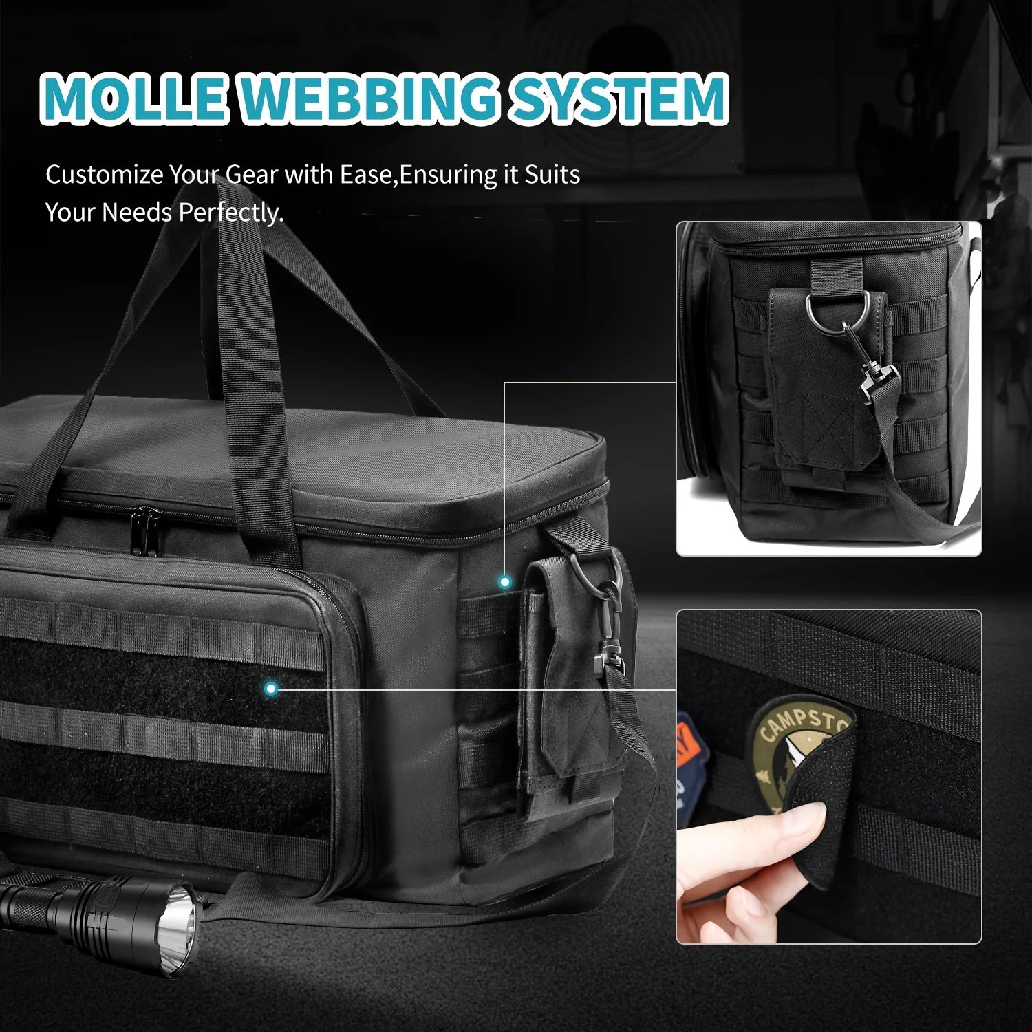 Police Duty Patrol Bag – Water-Resistant Car Seat Organizer