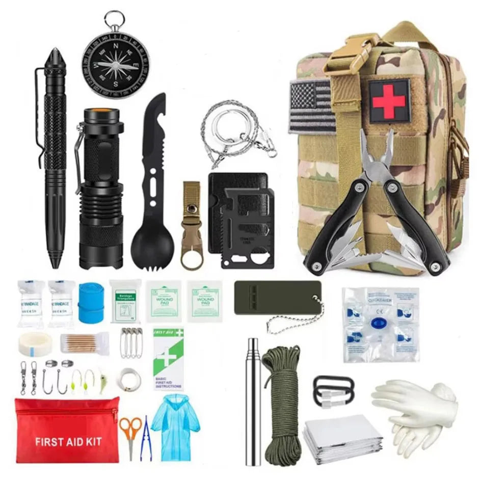 Survival First Aid Kit – MOLLE Emergency Trauma Bag