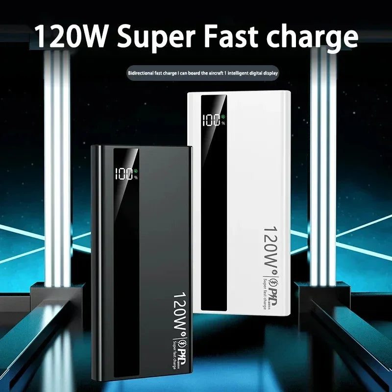120W 500,000mAh High-Capacity Power Bank – Super Fast Charging