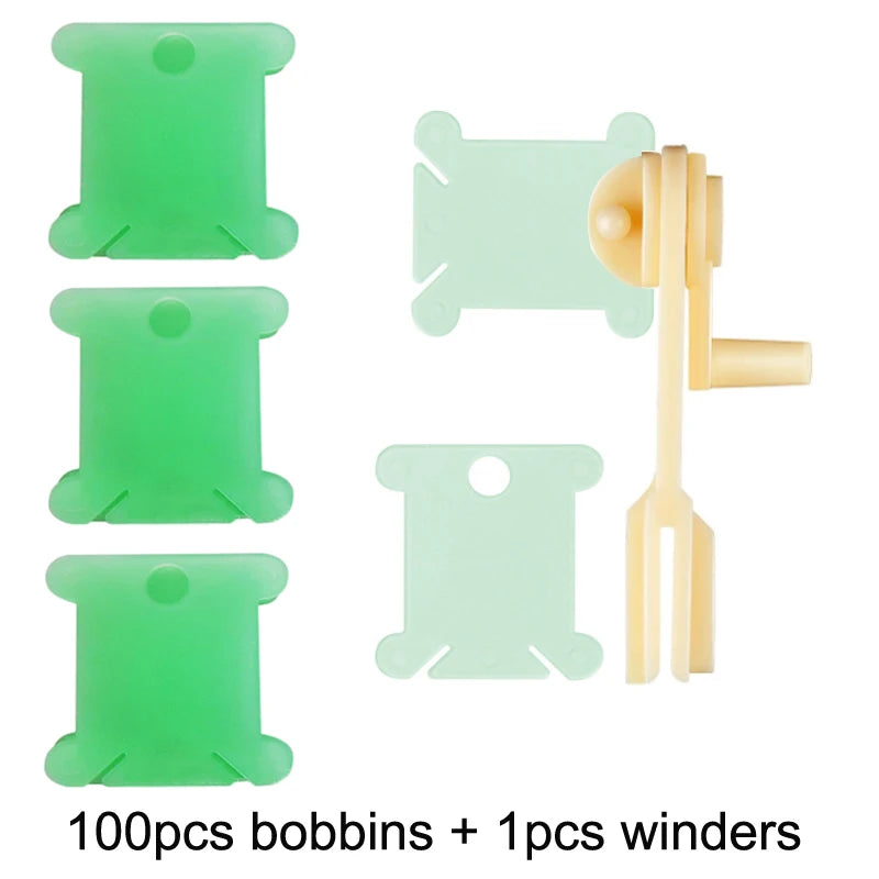 36-Grid Embroidery Floss Organizer Box – with Bobbins & Stickers