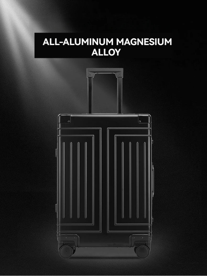 2024 Aluminum Luggage Set – Durable Carry-On Suitcases