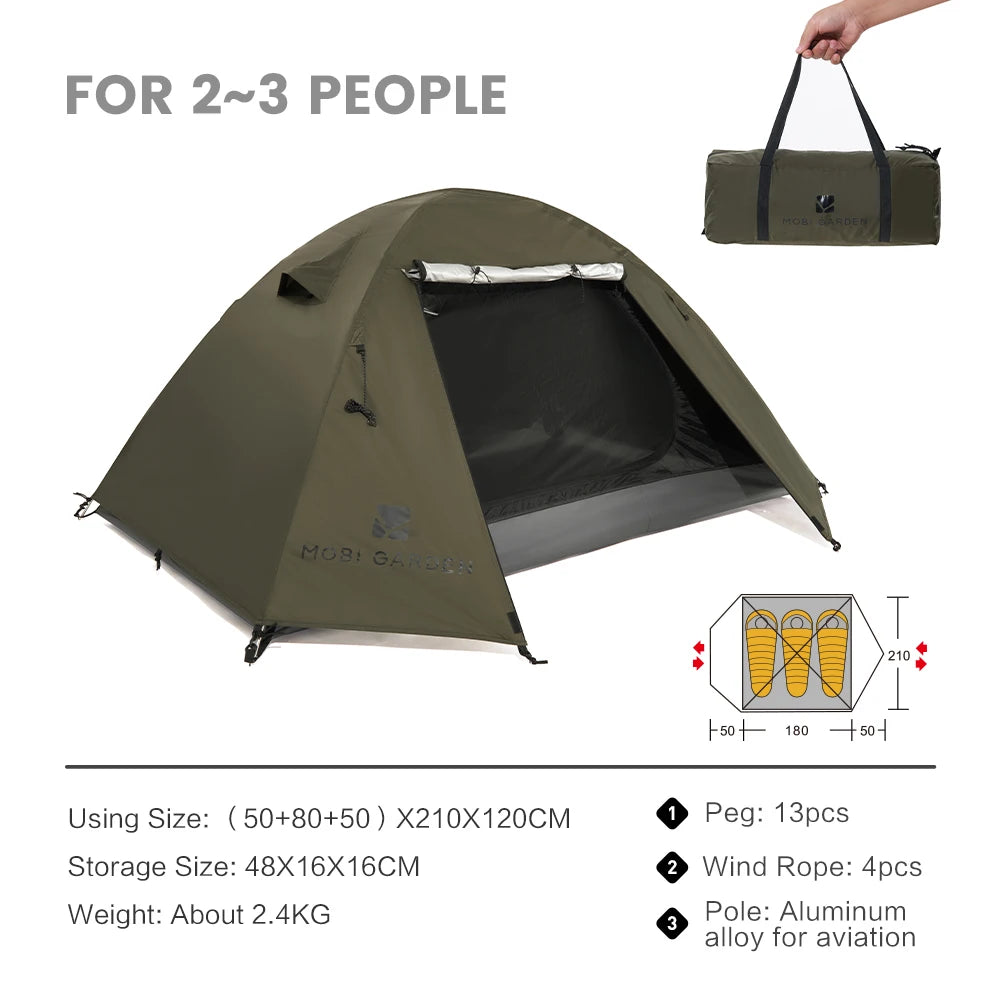 Camping Backpacking Tent – Waterproof & Sun-Proof Shelter