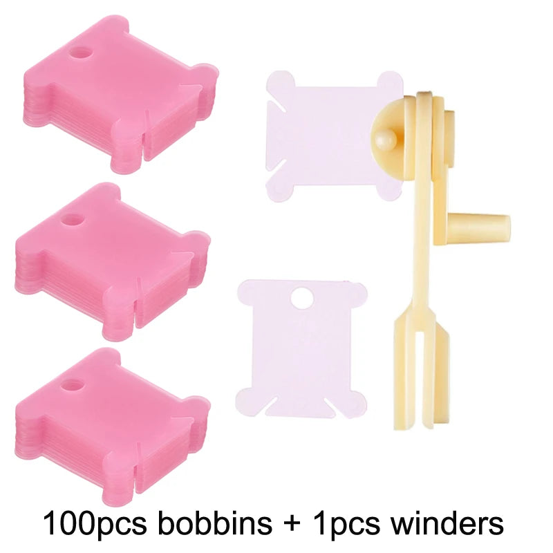 36-Grid Embroidery Floss Organizer Box – with Bobbins & Stickers