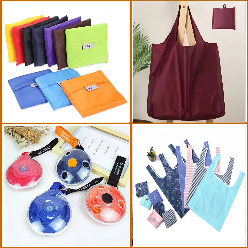 Reusable Eco Shopping Bag – Foldable Shoulder Tote
