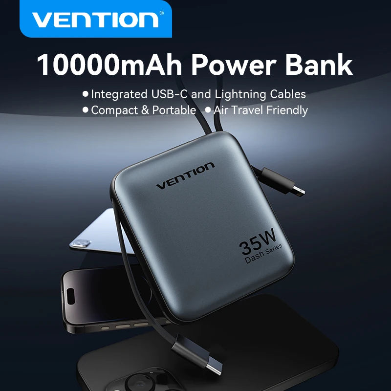10,000mAh Power Bank – 35W PD Fast Charging
