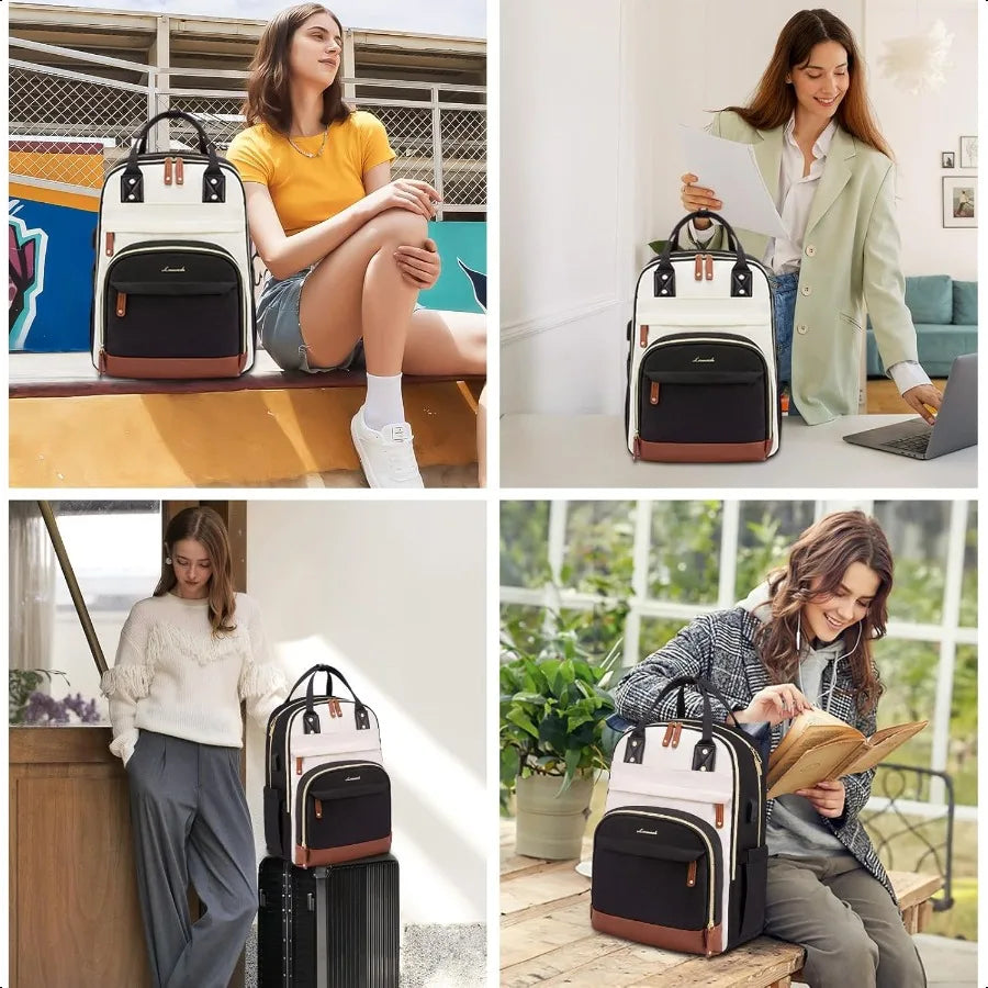 Women’s Laptop Backpack – 15.6” Large Capacity Travel Bag
