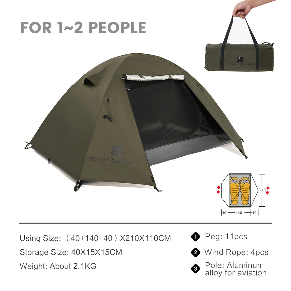 Camping Backpacking Tent – Waterproof & Sun-Proof Shelter