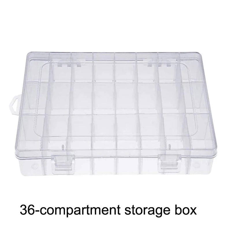 36-Grid Embroidery Floss Organizer Box – with Bobbins & Stickers