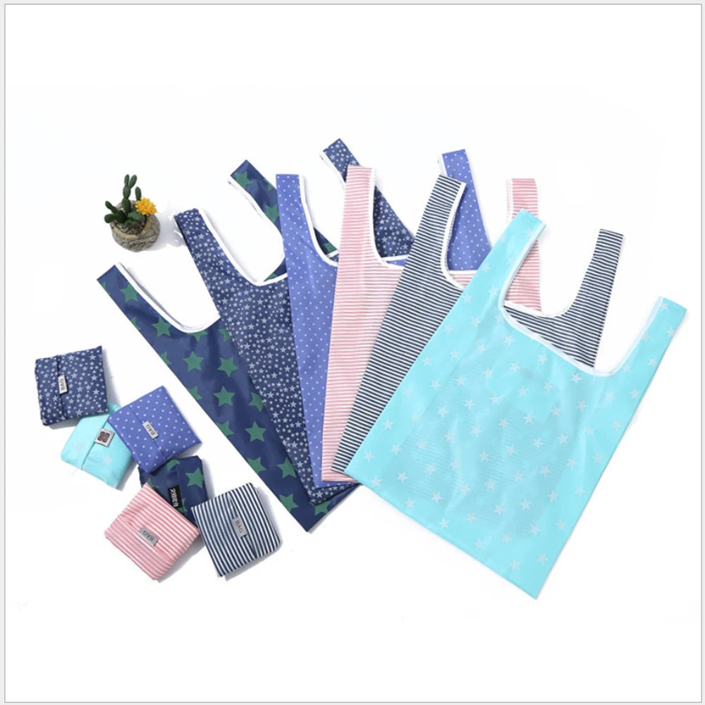 Reusable Eco Shopping Bag – Foldable Shoulder Tote