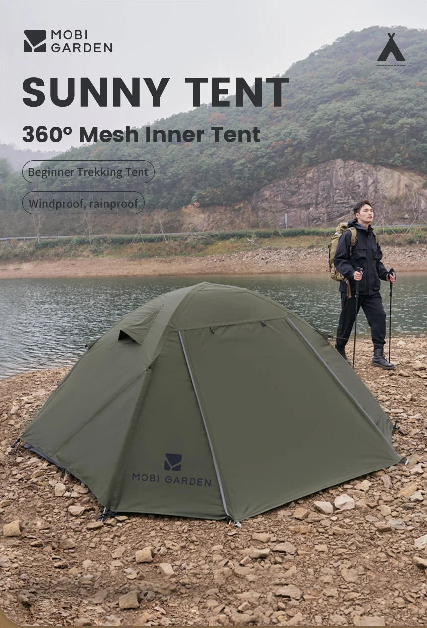 Camping Backpacking Tent – Waterproof & Sun-Proof Shelter