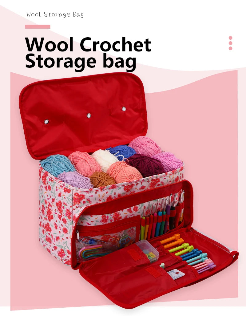 Waterproof Yarn Storage Bag – Knitting & Sewing Tote
