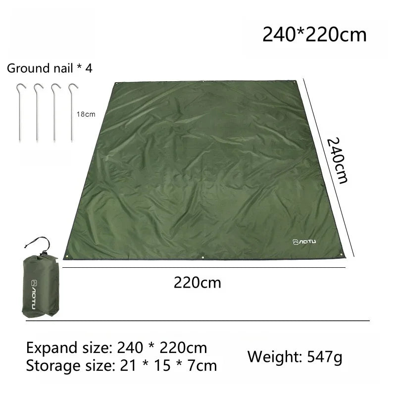 Waterproof Camping Mat – Sun & Rain Tarp