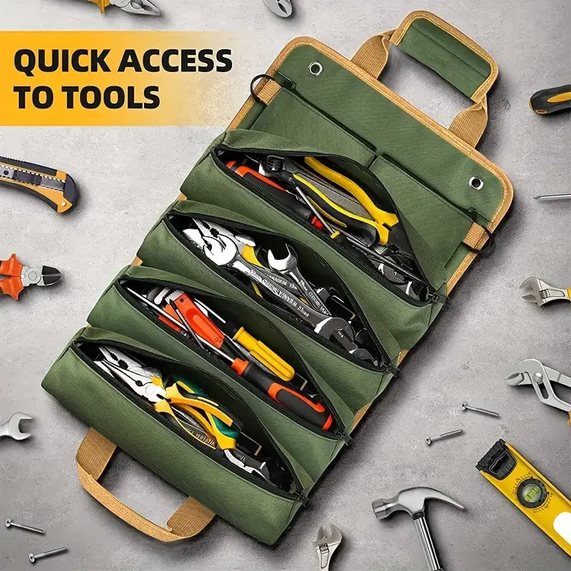 Professional Multi-Pocket Tool Roll Bag – Portable Organizer