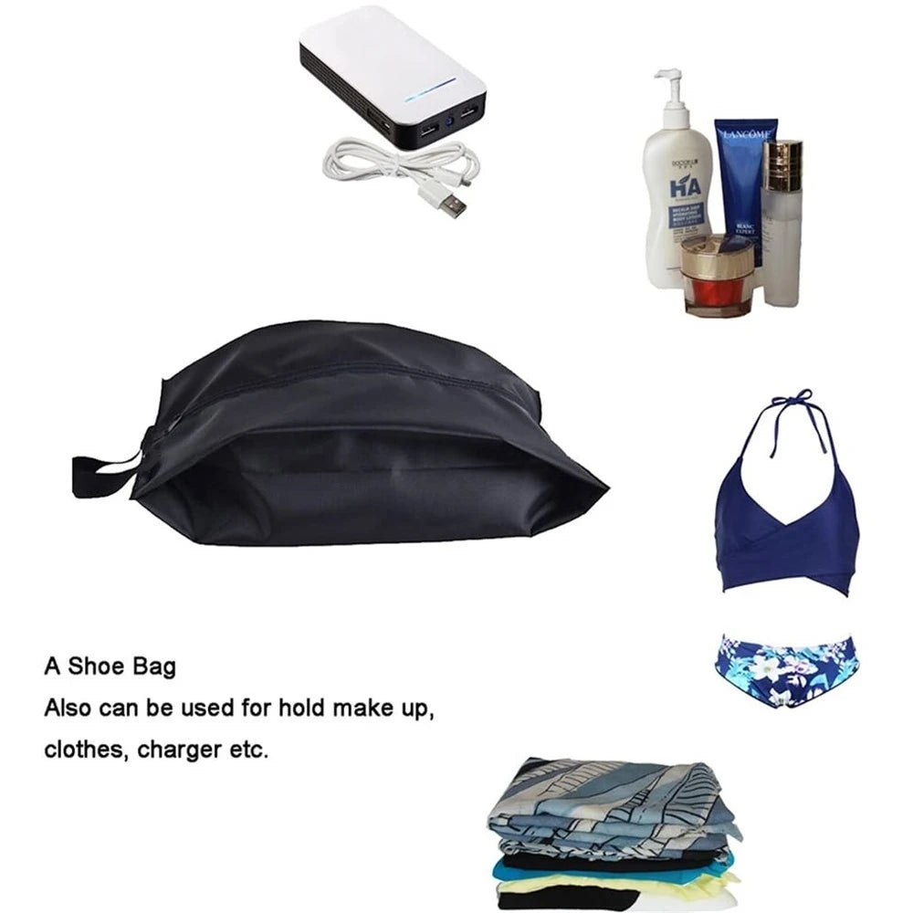 2/4 Pack Portable Waterproof Shoe Bags with Zipper – Travel Organizer