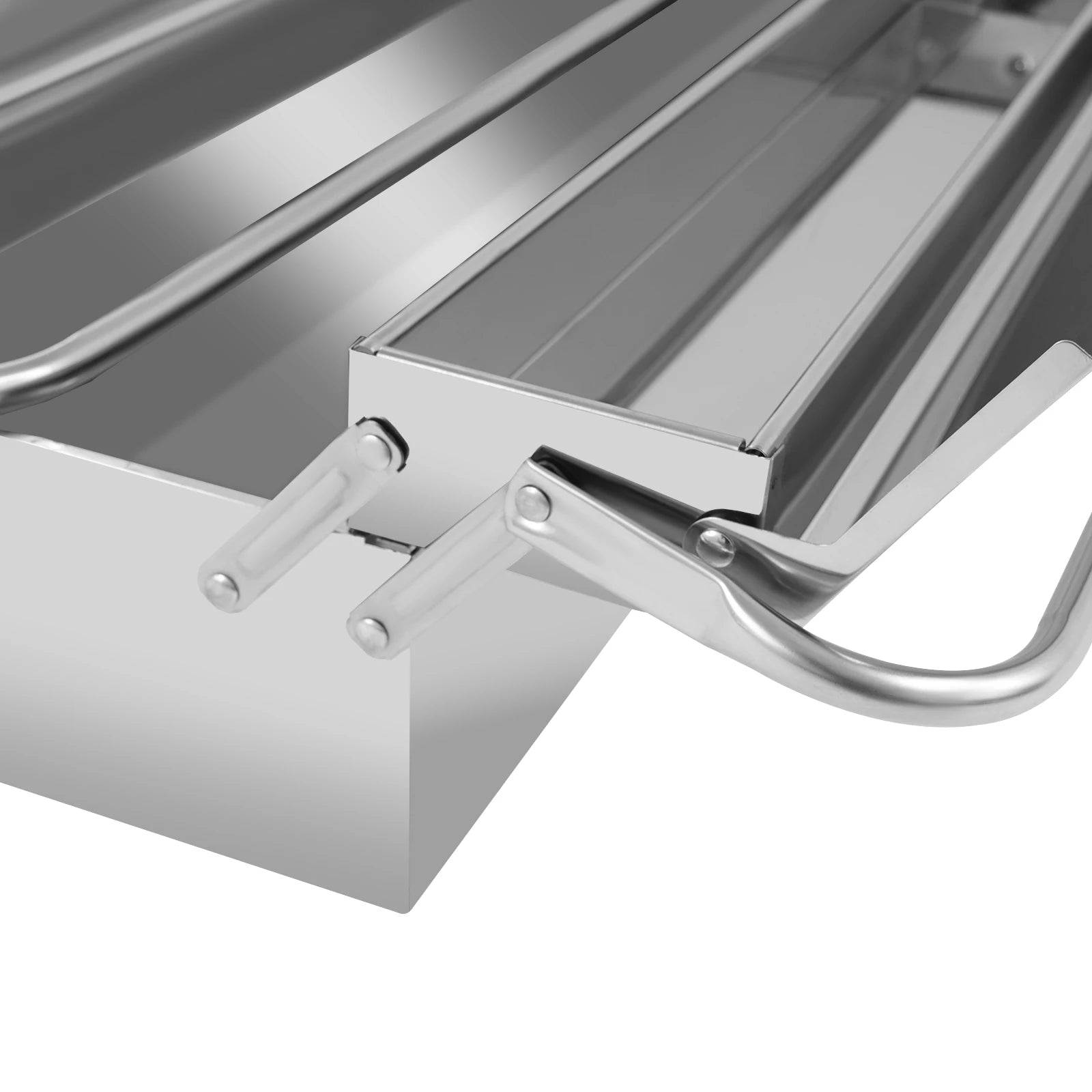 2-Tier Stainless Steel Toolbox – Retractable Tray Organizer