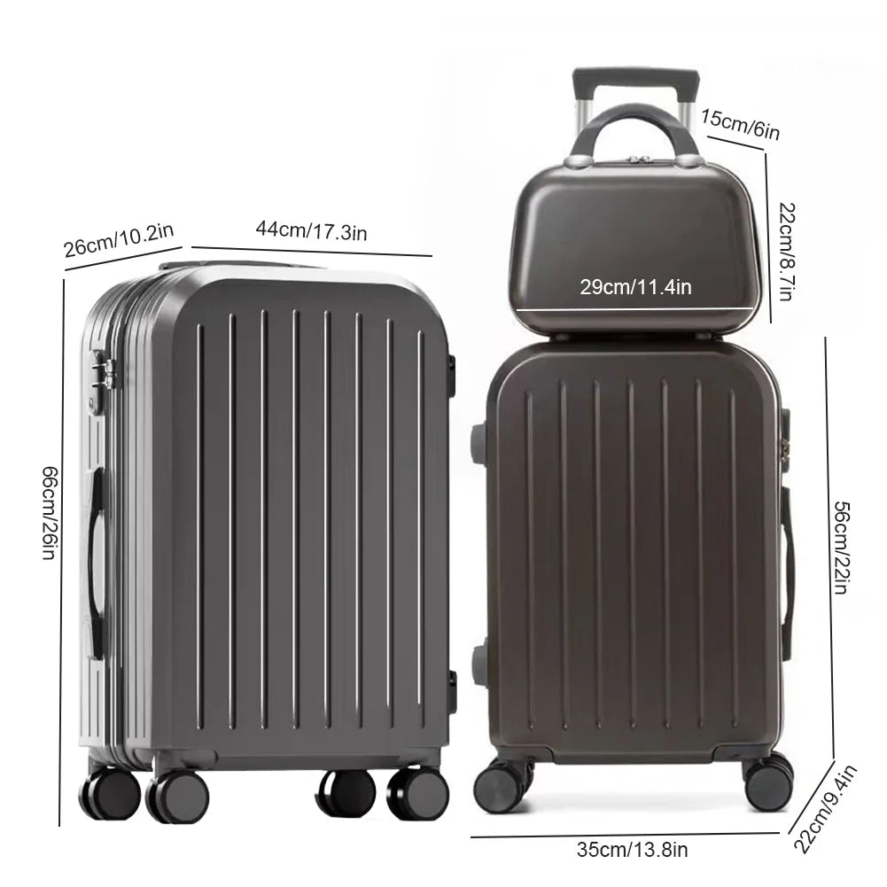3-Piece Spinner Luggage Set – TSA-Approved Travel Cases