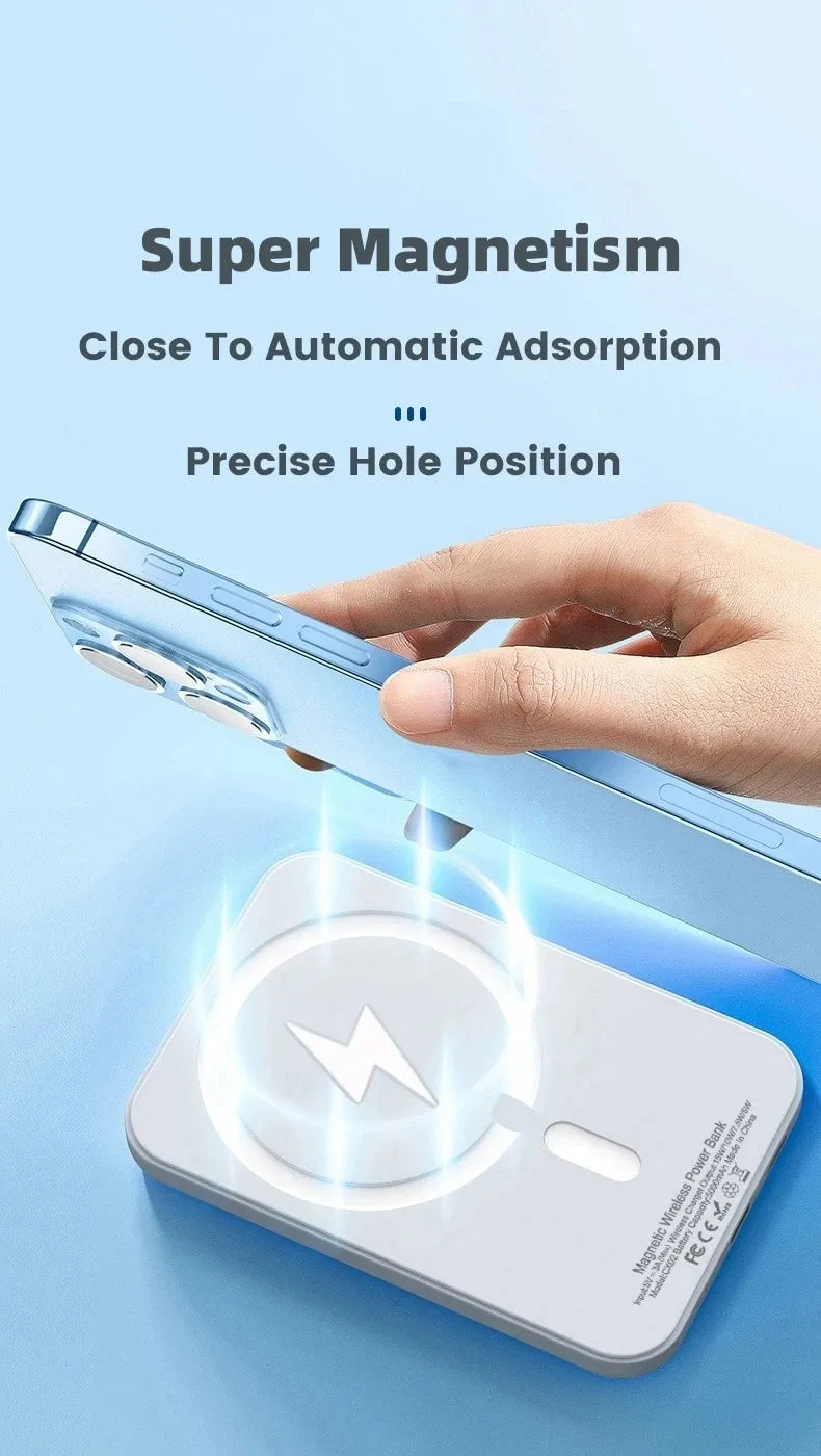 20,000mAh Magnetic Power Bank – 22.5W Wireless Fast Charging