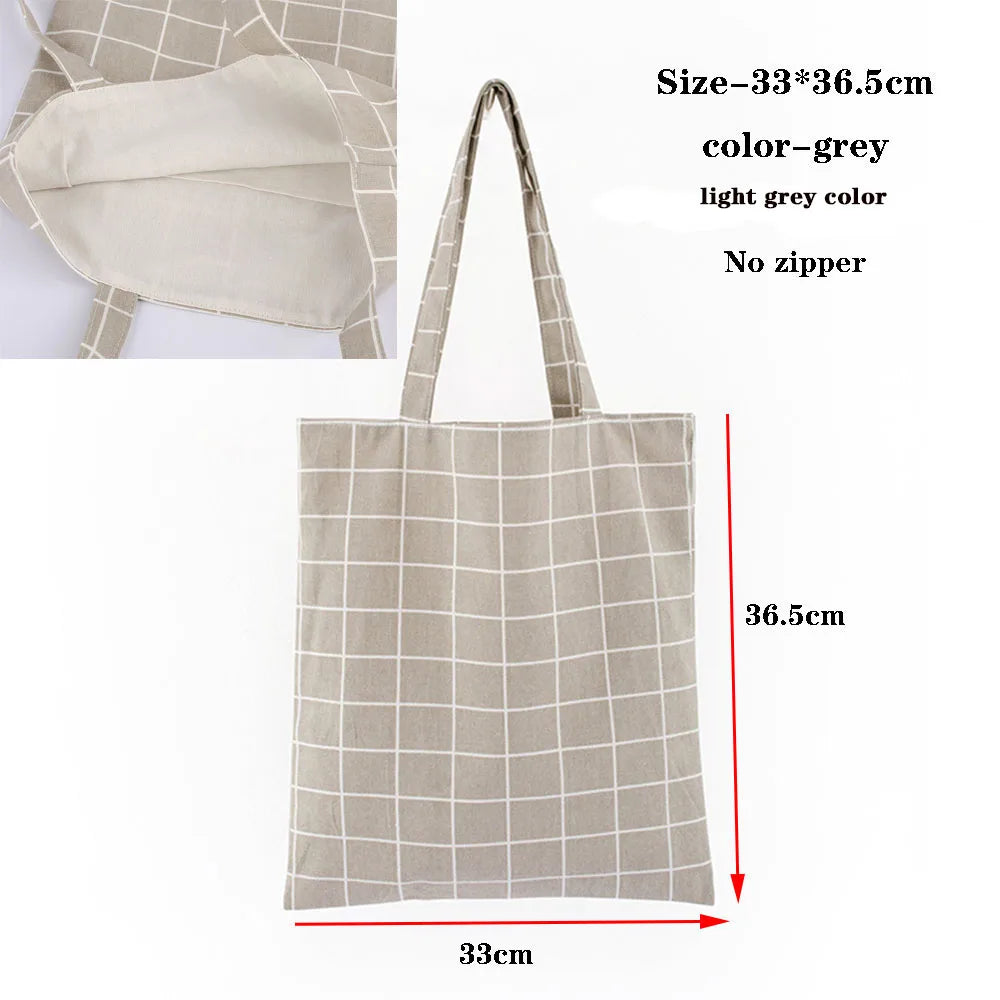 Foldable Canvas Grocery Tote Bag – Eco-Friendly Reusable Shopping Bag