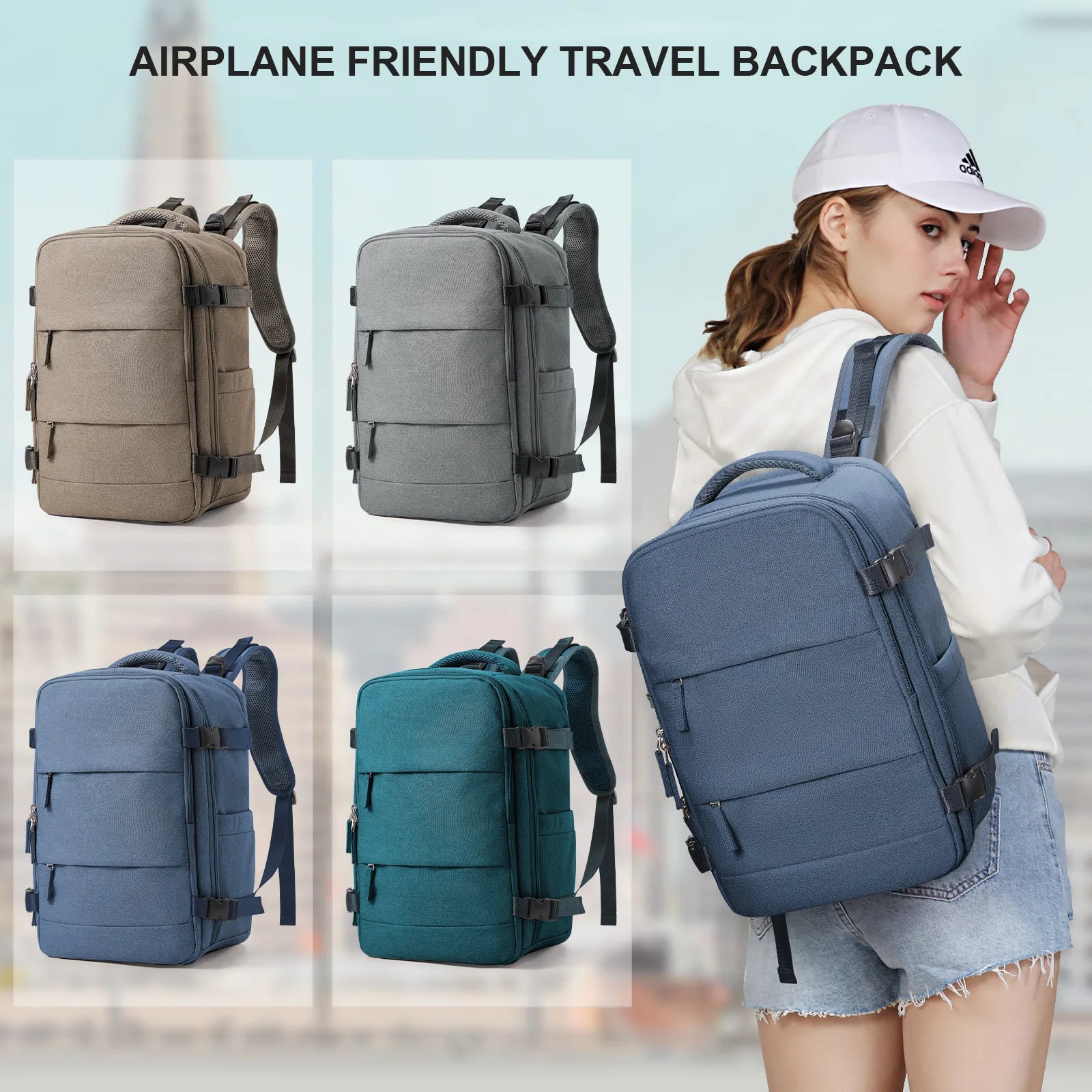 Ryanair Cabin Travel Backpack – 40x20x25cm Carry-On Bag