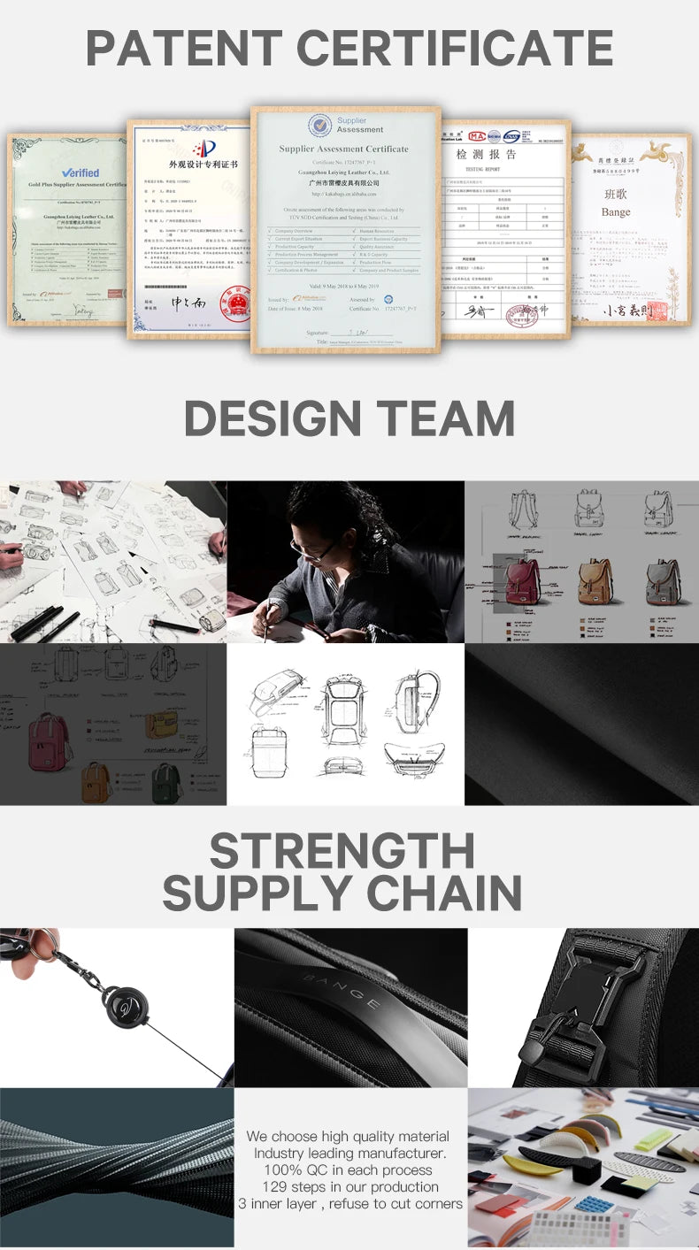 Expandable Men’s Backpack – 17.3” Waterproof Laptop Bag