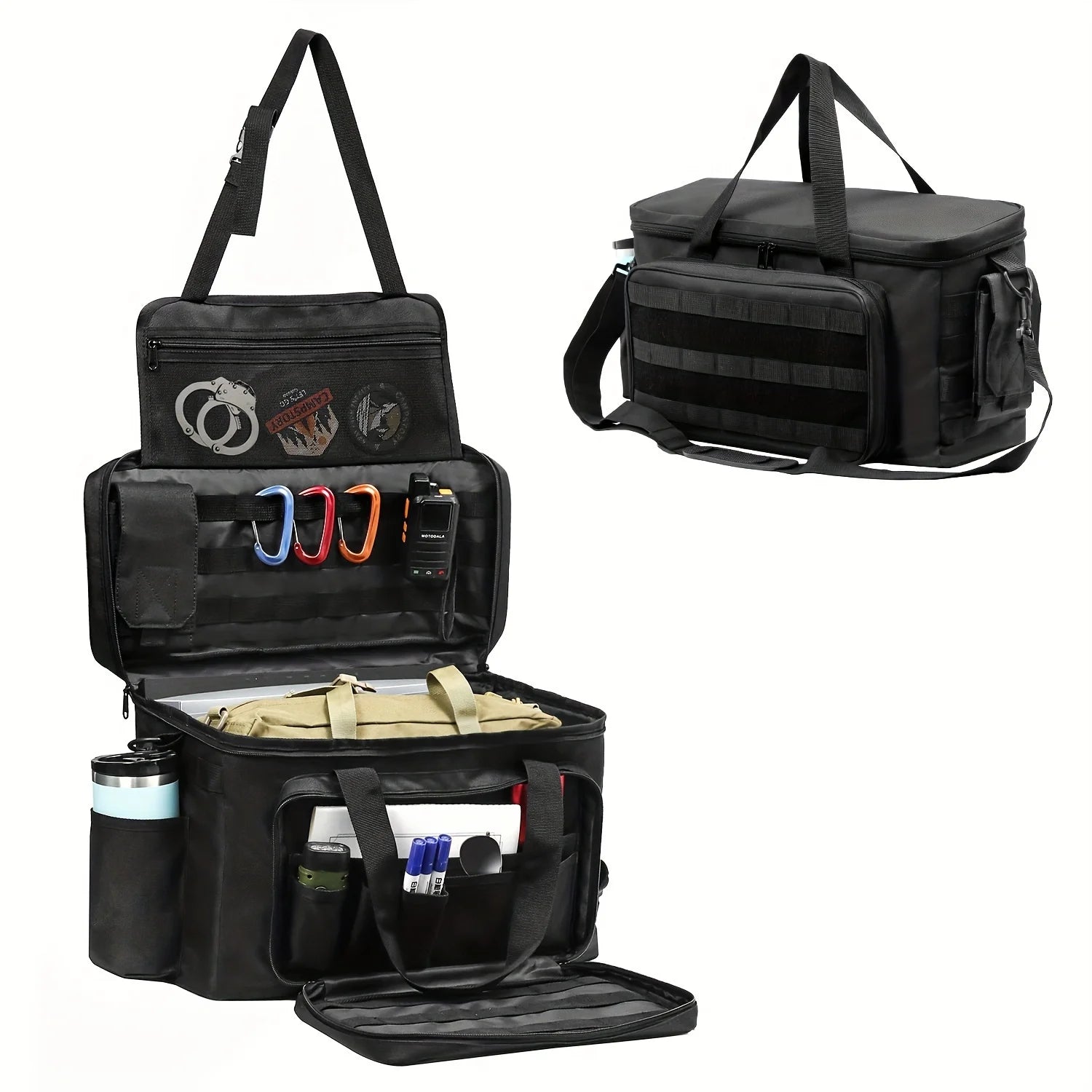 Police Duty Patrol Bag – Water-Resistant Car Seat Organizer
