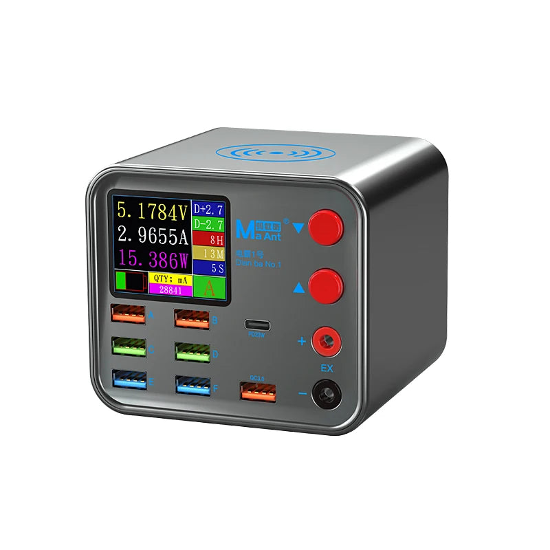 8-Port Multifunction Charger – Smart Wireless Fast Charging