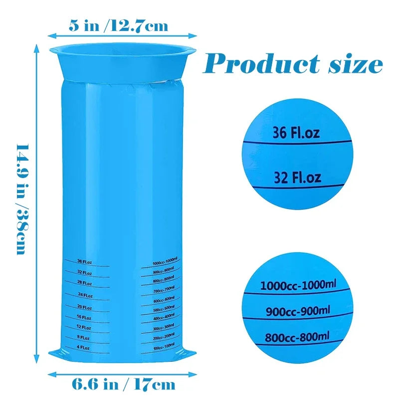 Disposable Travel Vomit Bags – 1000ML Portable Sick Bags