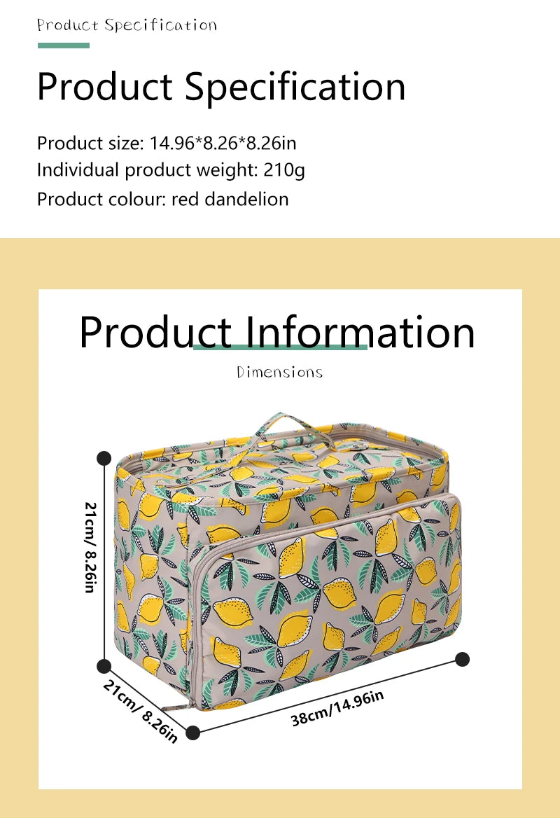 Waterproof Yarn Storage Bag – Knitting & Sewing Tote