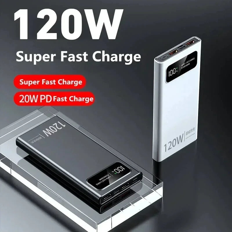 200,000mAh 120W High-Capacity Power Bank – Super Fast Charging