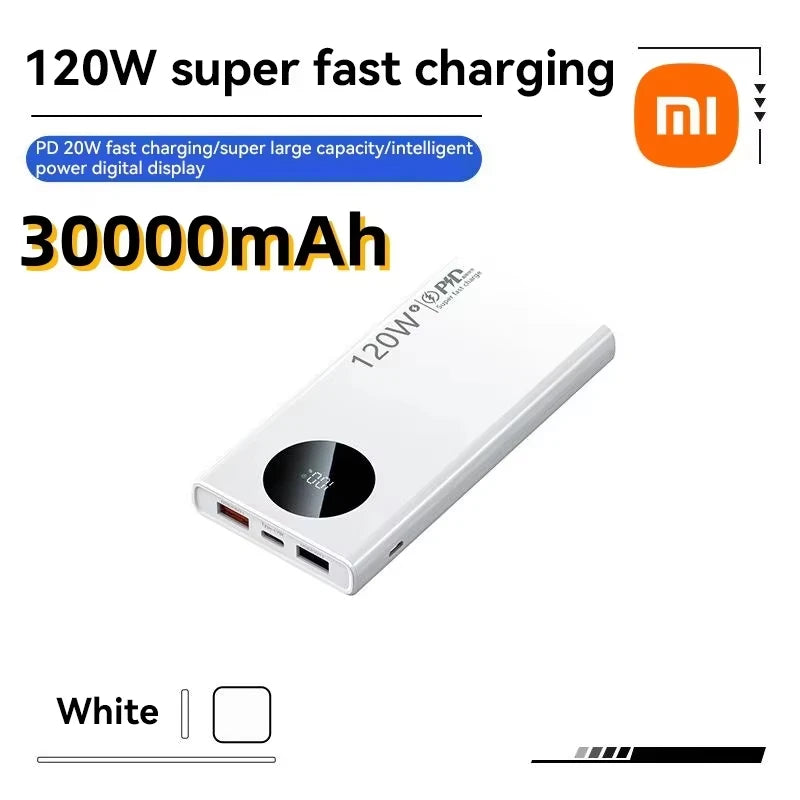120W 500000mAh High-Capacity Power Bank – Fast Charging
