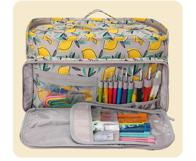 Waterproof Yarn Storage Bag – Knitting & Sewing Tote